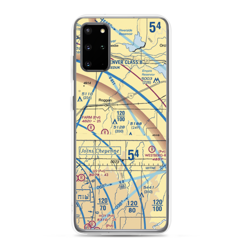 Reid Ranches Airport (US-0078) VFR Sectional Samsung Case Samsung Galaxy S20 Plus model shown
