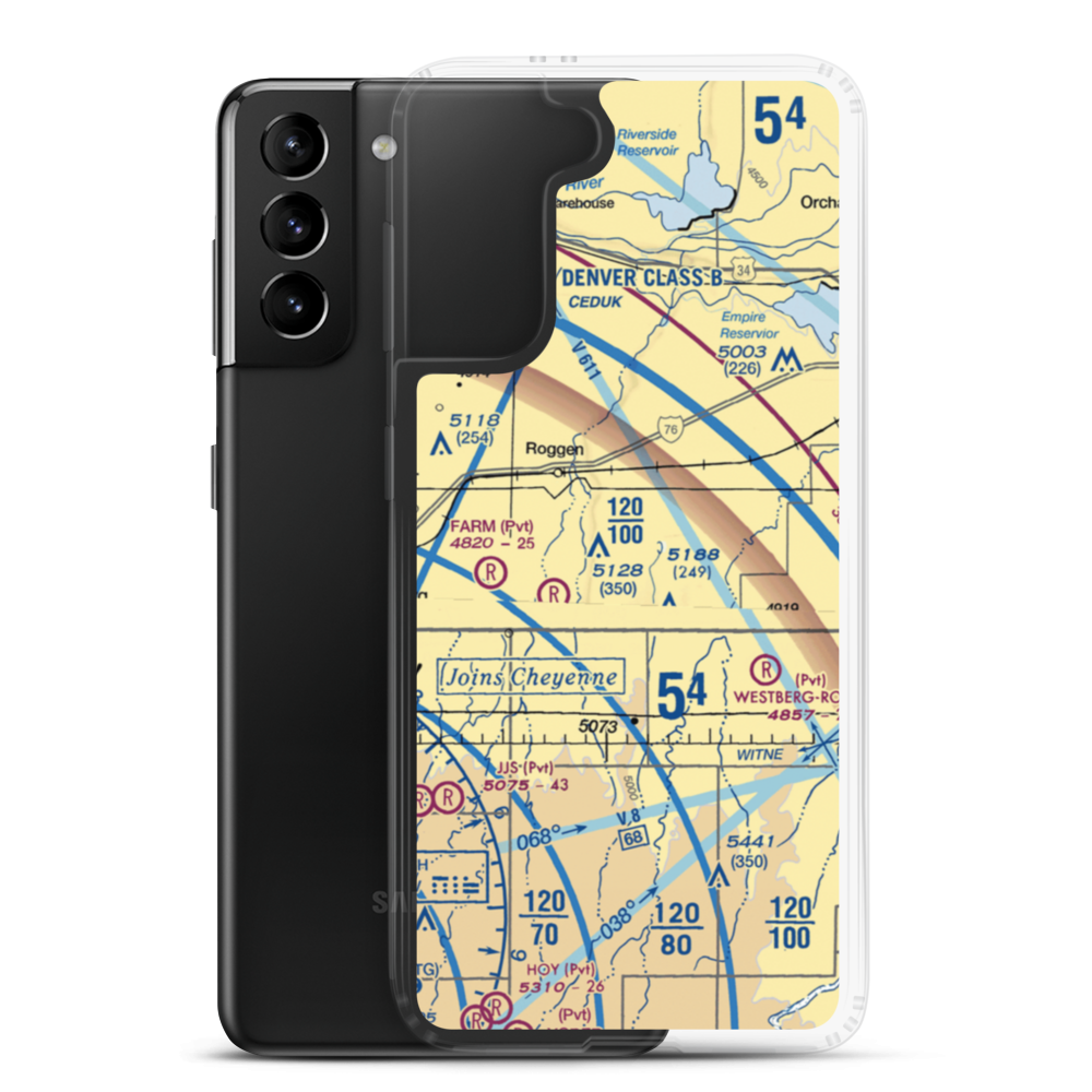 Reid Ranches Airport (US-0078) VFR Sectional Samsung Case Samsung Galaxy S21 Plus model shown