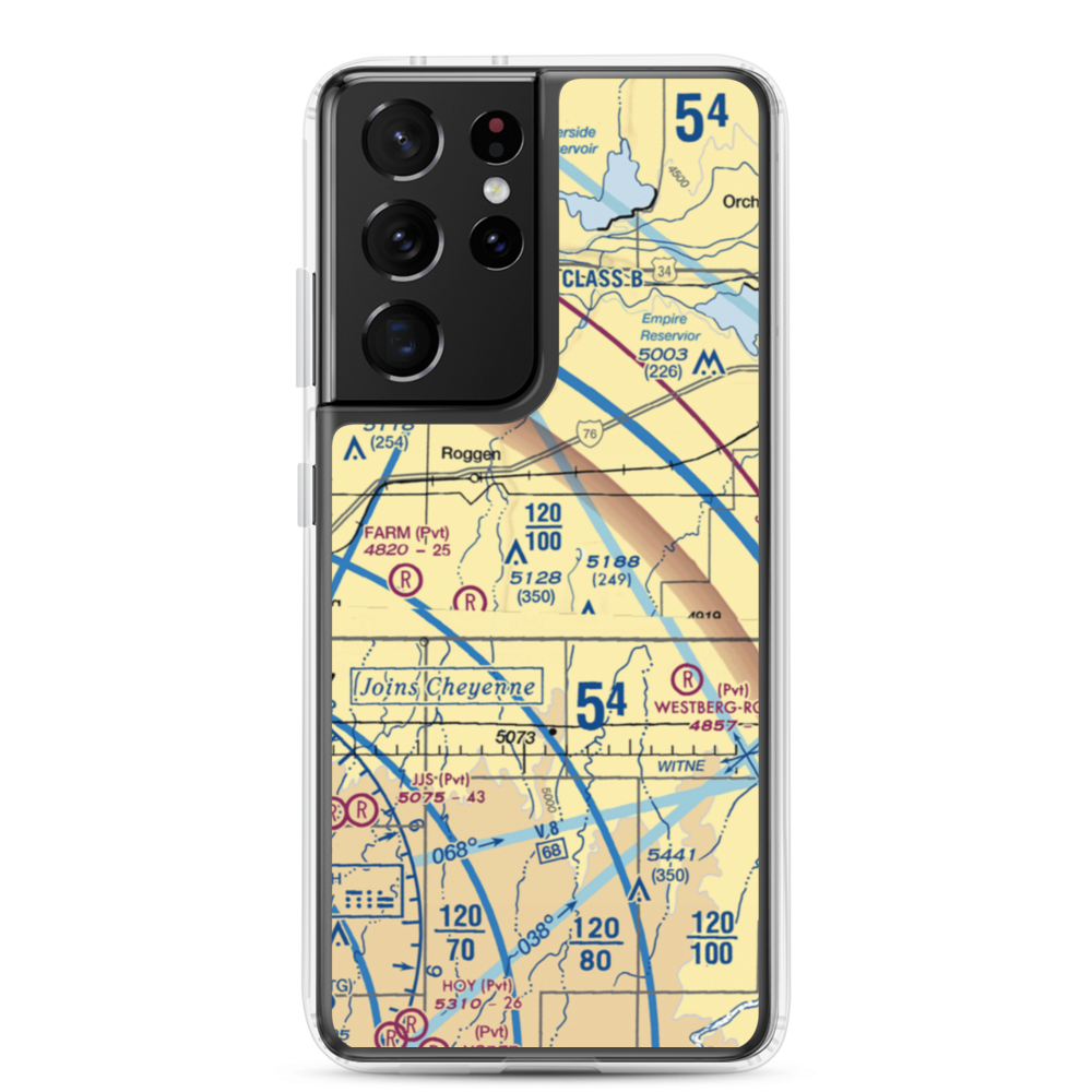 Reid Ranches Airport (US-0078) VFR Sectional Samsung Case Samsung Galaxy S21 Ultra model shown