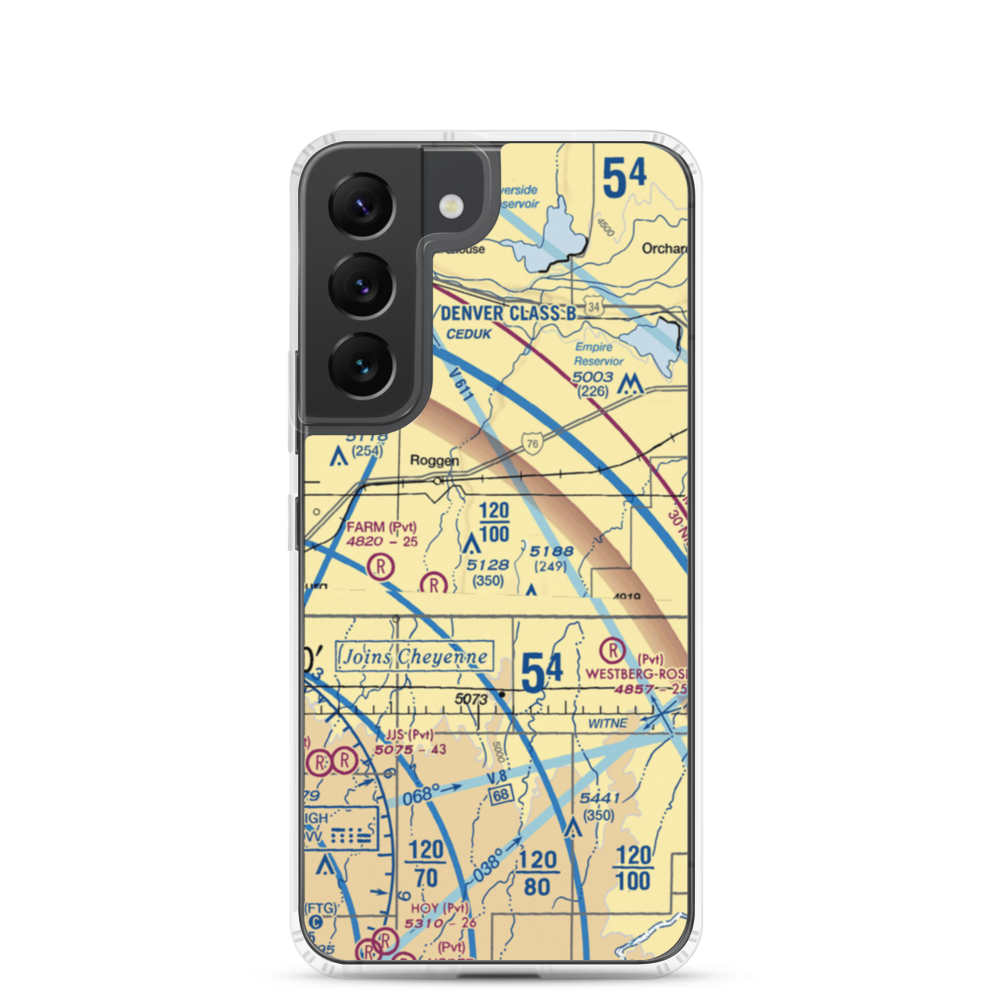 Reid Ranches Airport (US-0078) VFR Sectional Samsung Case Samsung Galaxy S22 model shown