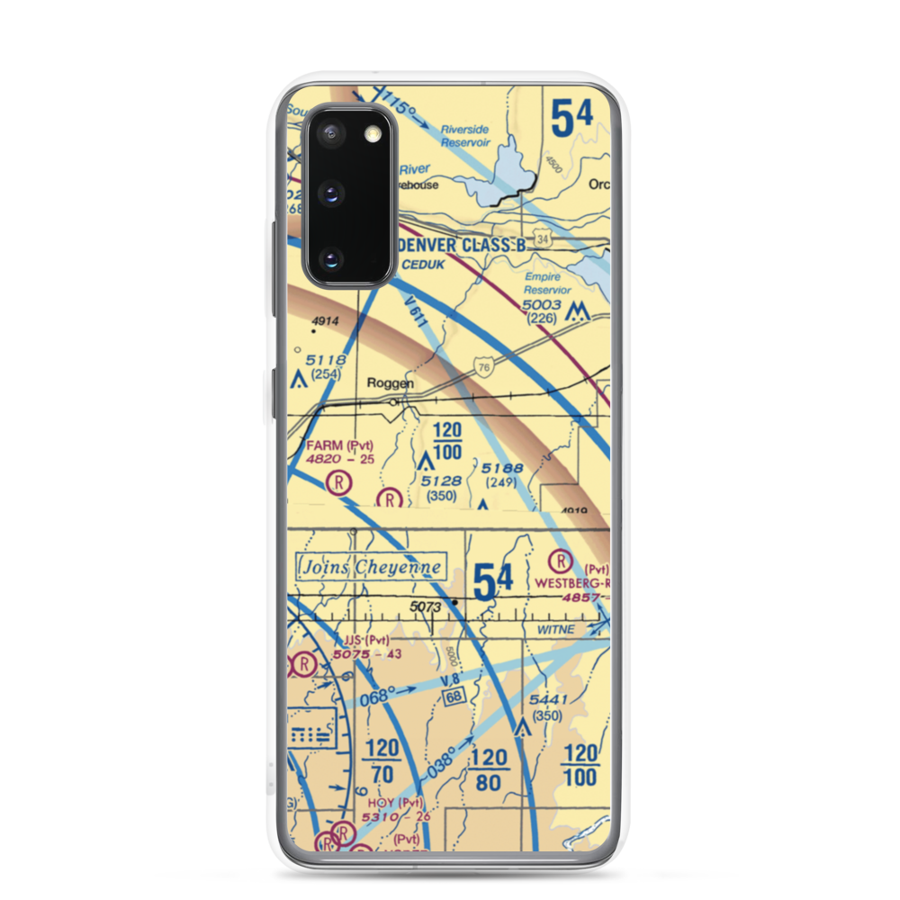 Reid Ranches Airport (US-0078) VFR Sectional Samsung Case Samsung Galaxy S20 model shown