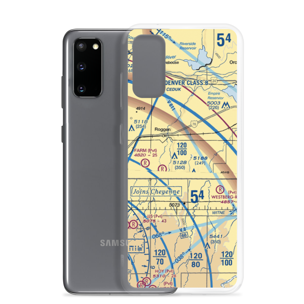 Reid Ranches Airport (US-0078) VFR Sectional Samsung Case Samsung Galaxy S20 model shown