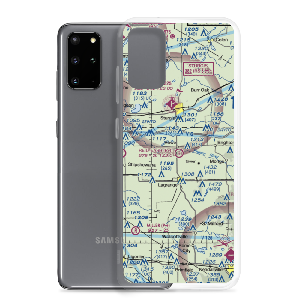 Reid-Eash Airport (25IN) VFR Sectional Samsung Case Samsung Galaxy S20 Plus model shown