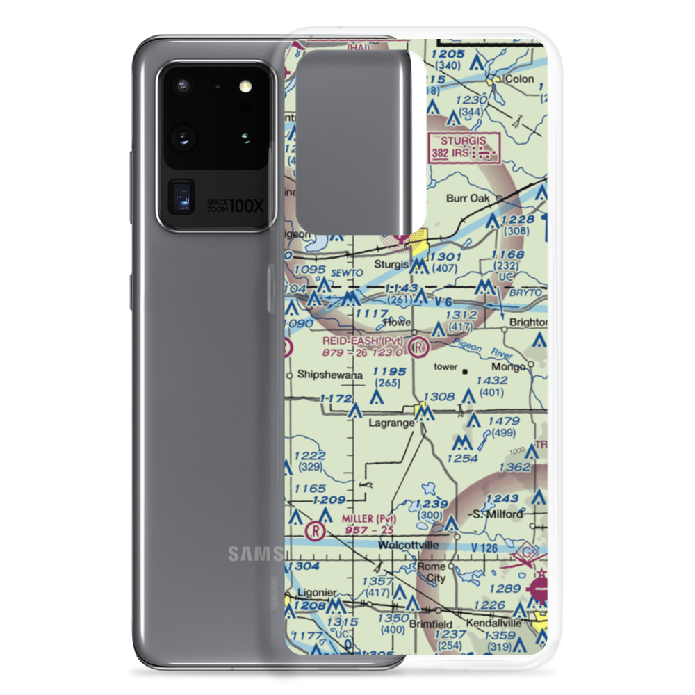 Reid-Eash Airport (25IN) VFR Sectional Samsung Case Samsung Galaxy S20 Ultra model shown