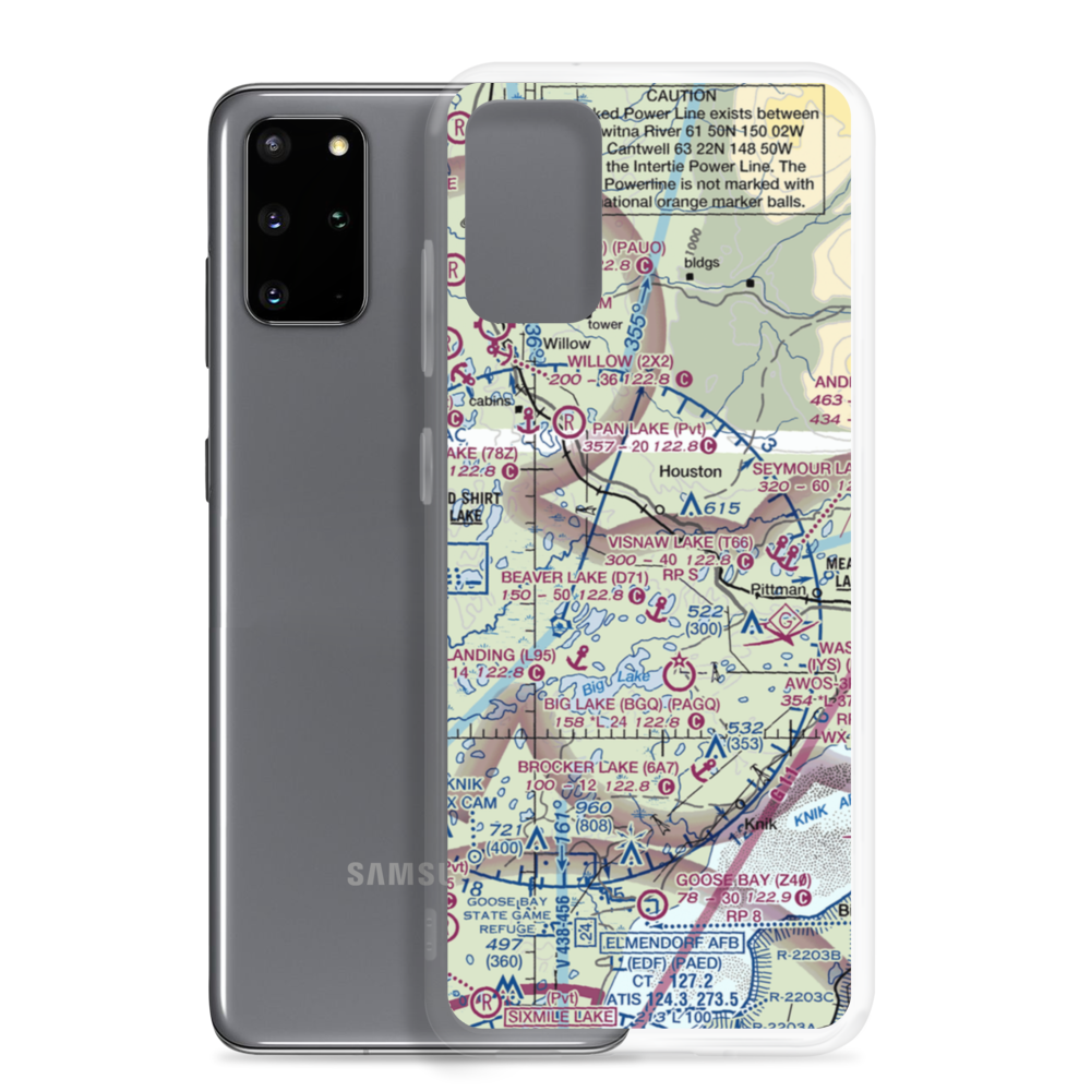 Reids Landing Airport (AK29) VFR Sectional Samsung Case Samsung Galaxy S20 Plus model shown