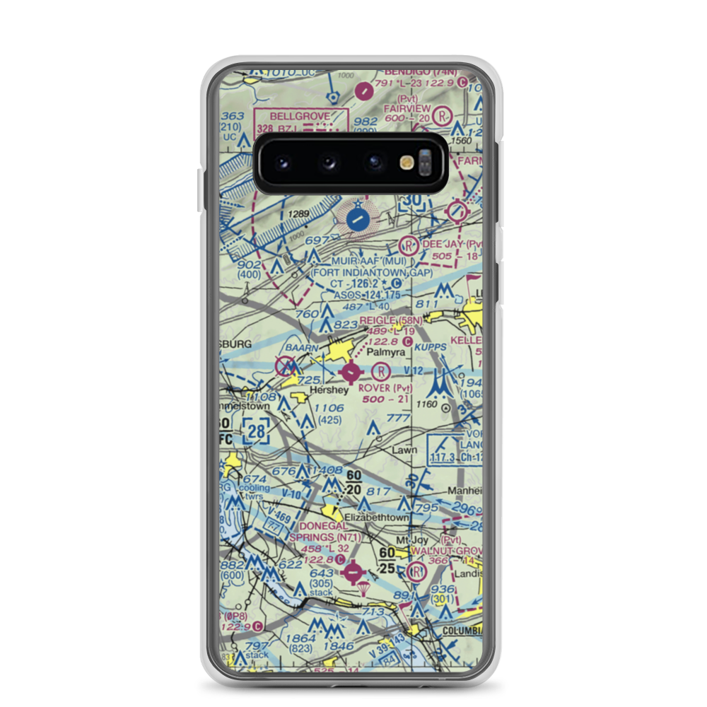 Reigle Field (58N) VFR Sectional Samsung Case Samsung Galaxy S10 model shown