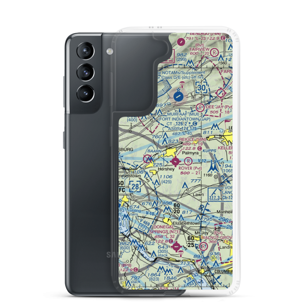 Reigle Field (58N) VFR Sectional Samsung Case Samsung Galaxy S21 model shown
