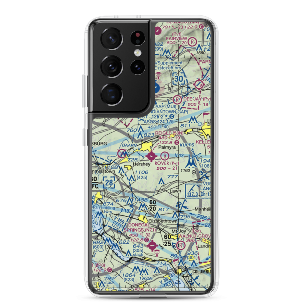 Reigle Field (58N) VFR Sectional Samsung Case Samsung Galaxy S21 Ultra model shown