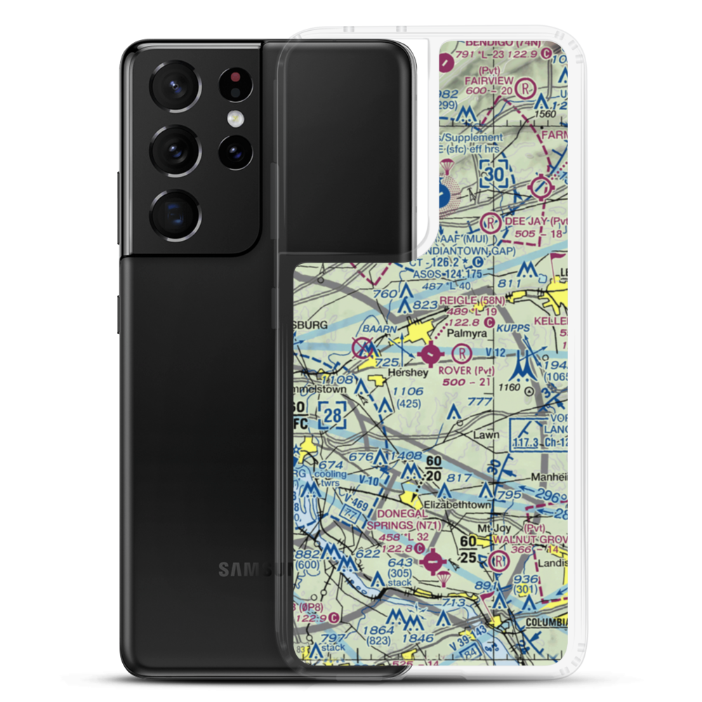 Reigle Field (58N) VFR Sectional Samsung Case Samsung Galaxy S21 Ultra model shown
