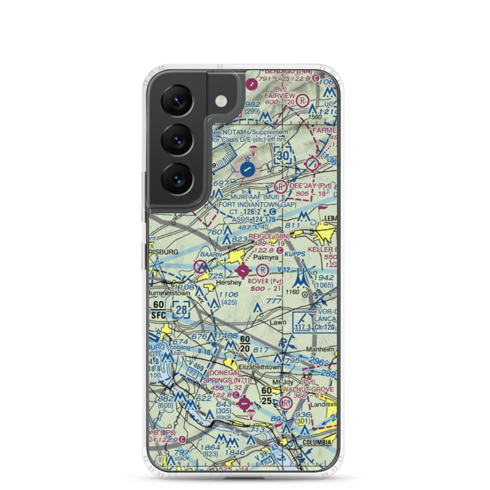 Reigle Field (58N) VFR Sectional Samsung Case Samsung Galaxy S22 model shown