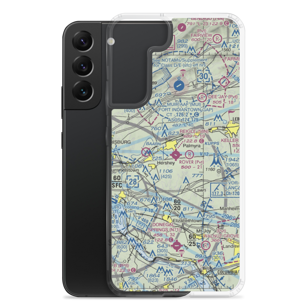 Reigle Field (58N) VFR Sectional Samsung Case Samsung Galaxy S22 Plus model shown