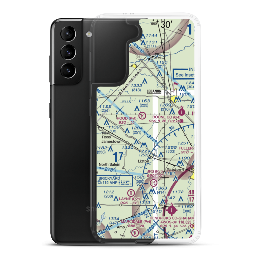 Reimer Aerodrome (57II) VFR Sectional Samsung Case Samsung Galaxy S21 Plus model shown