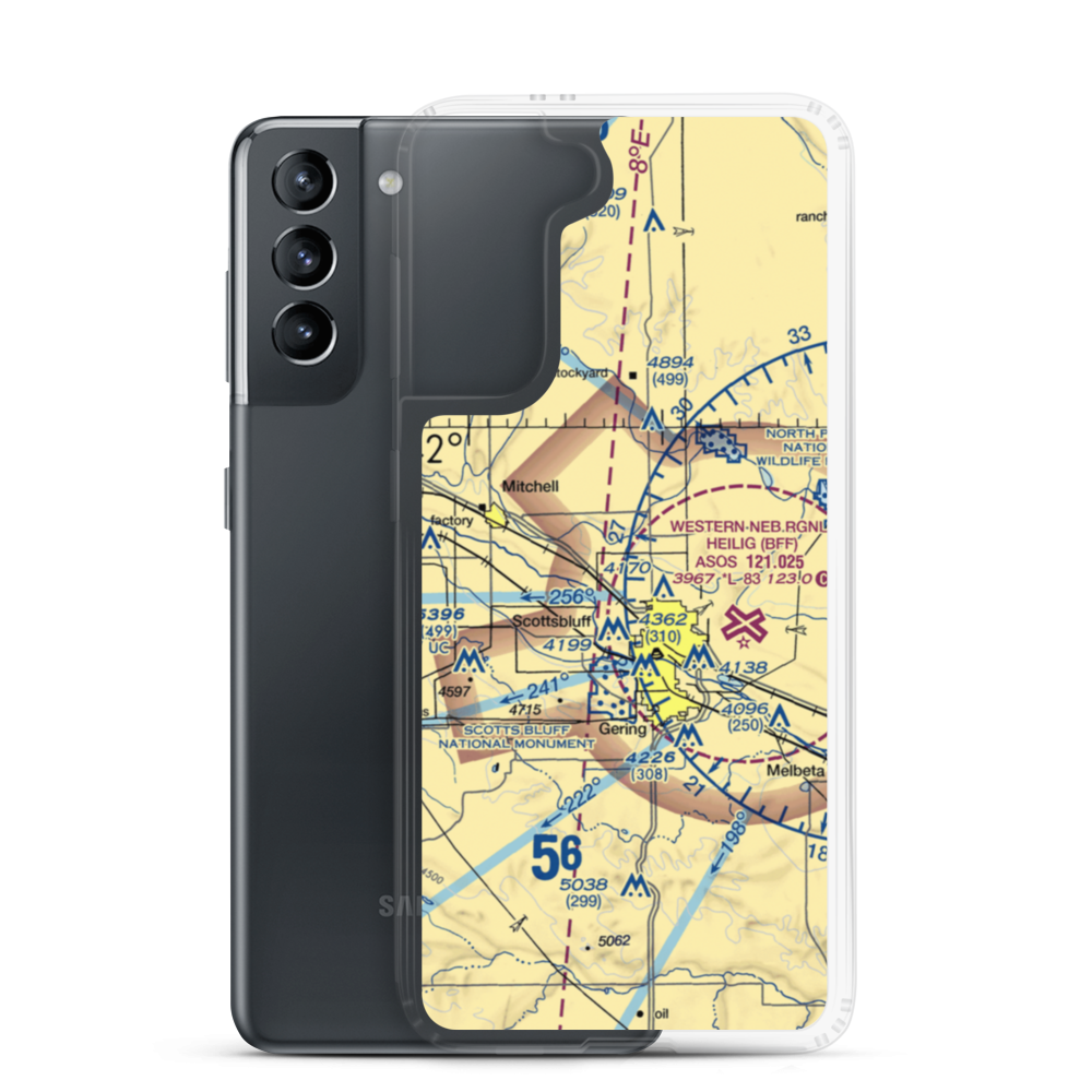 Reisig Brothers Airport (12NE) VFR Sectional Samsung Case Samsung Galaxy S21 model shown