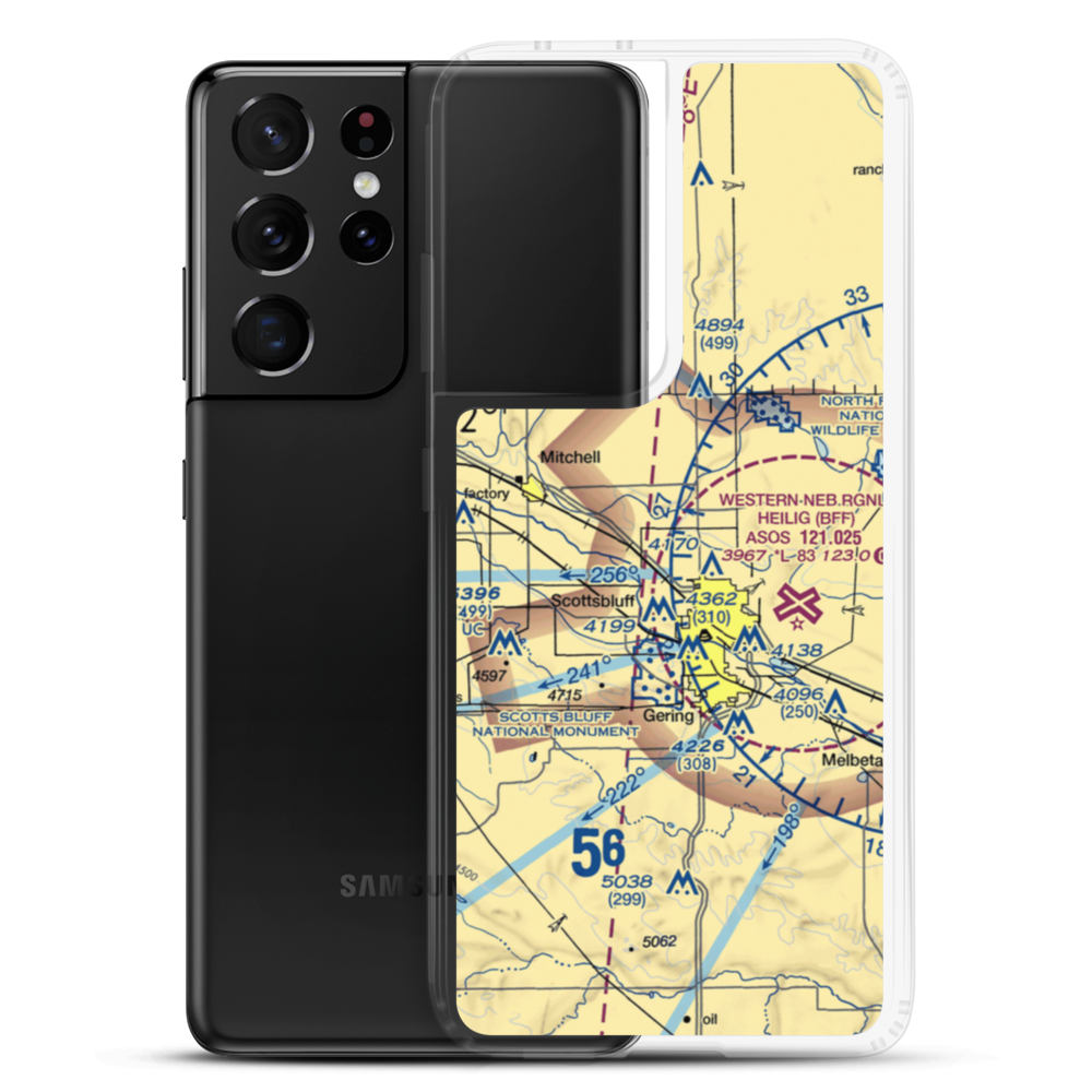 Reisig Brothers Airport (12NE) VFR Sectional Samsung Case Samsung Galaxy S21 Ultra model shown