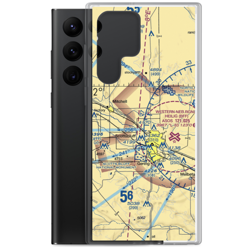 Reisig Brothers Airport (12NE) VFR Sectional Samsung Case Samsung Galaxy S22 Ultra model shown