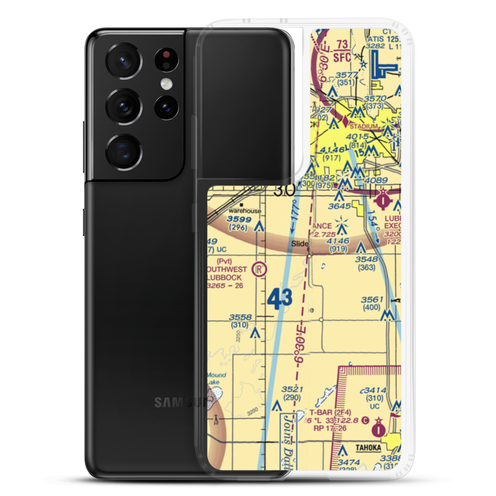 Rememberance Airport (82TE) VFR Sectional Samsung Case Samsung Galaxy S21 Ultra model shown
