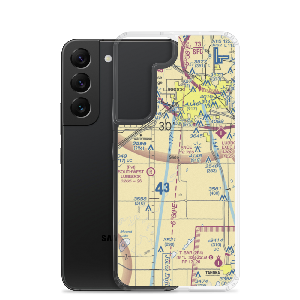 Rememberance Airport (82TE) VFR Sectional Samsung Case Samsung Galaxy S22 model shown