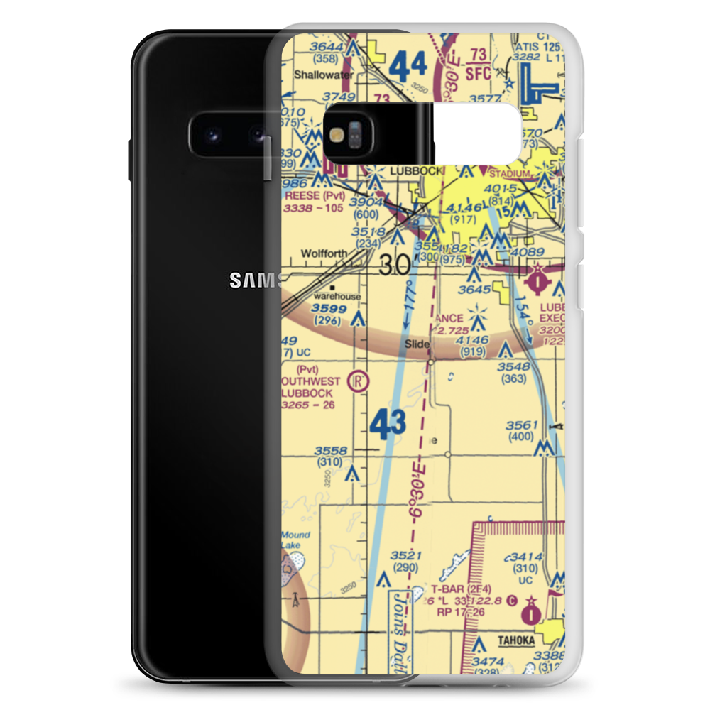 Rememberance Airport (82TE) VFR Sectional Samsung Case Samsung Galaxy S10+ model shown