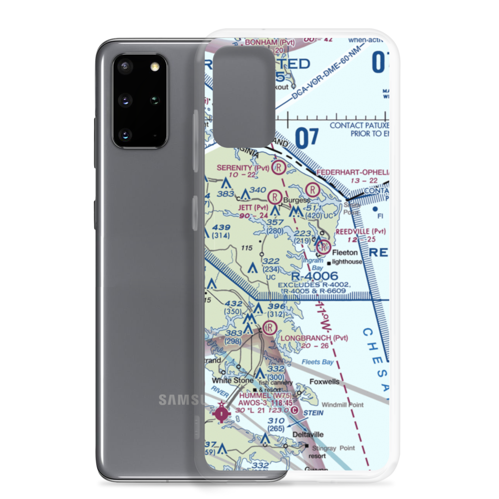 Remo Private Airport (6VA0) VFR Sectional Samsung Case Samsung Galaxy S20 Plus model shown