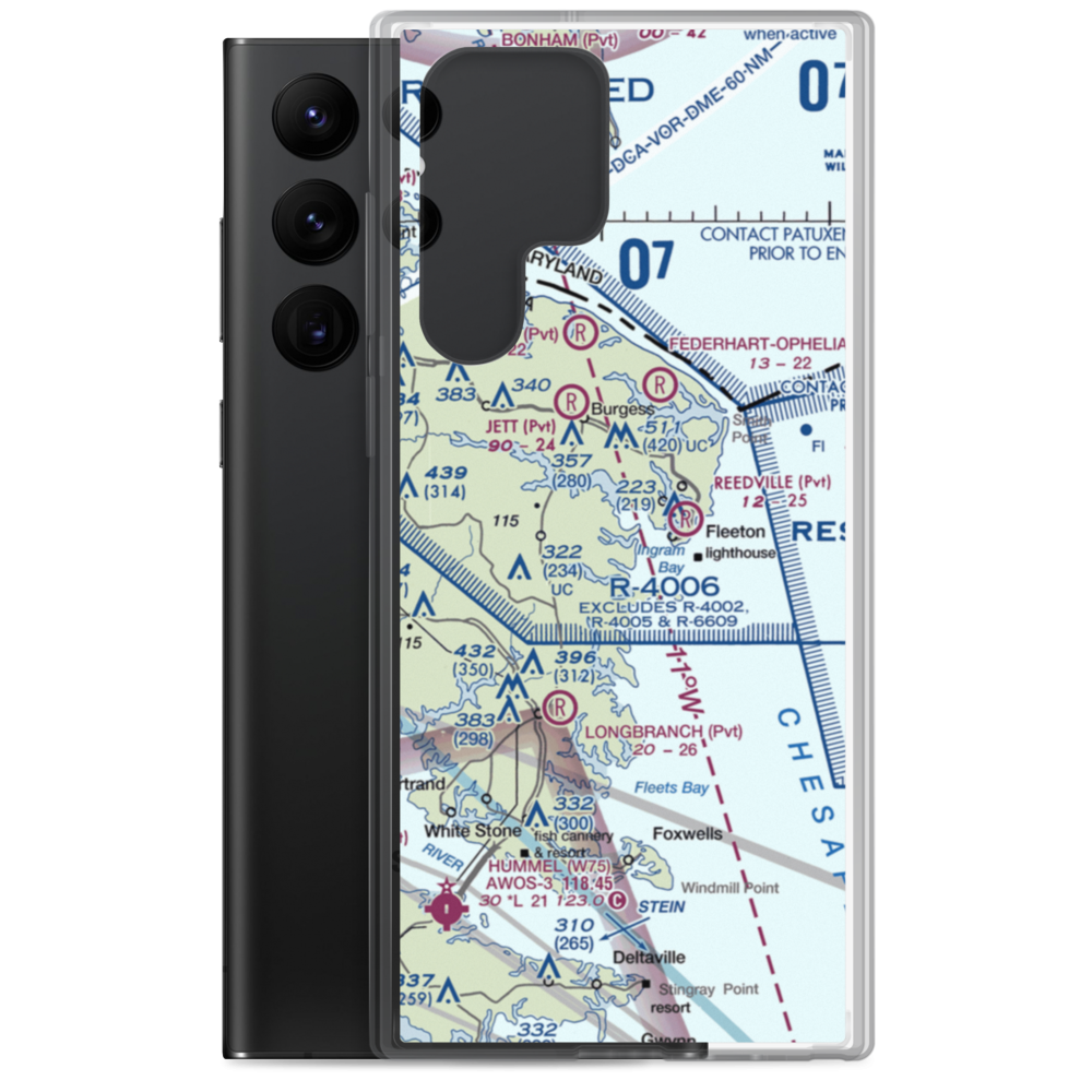 Remo Private Airport (6VA0) VFR Sectional Samsung Case Samsung Galaxy S22 Ultra model shown