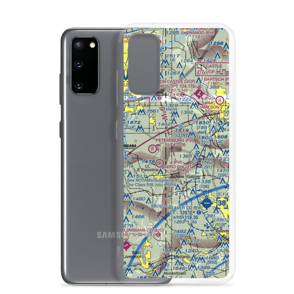 Reno Airport (PN11) VFR Sectional Samsung Case Samsung Galaxy S20 model shown