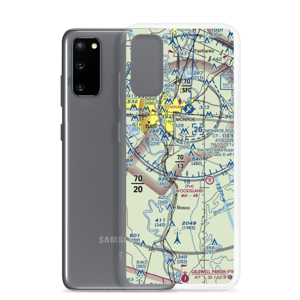 Reno Flight Park Airport (LA34) VFR Sectional Samsung Case Samsung Galaxy S20 model shown