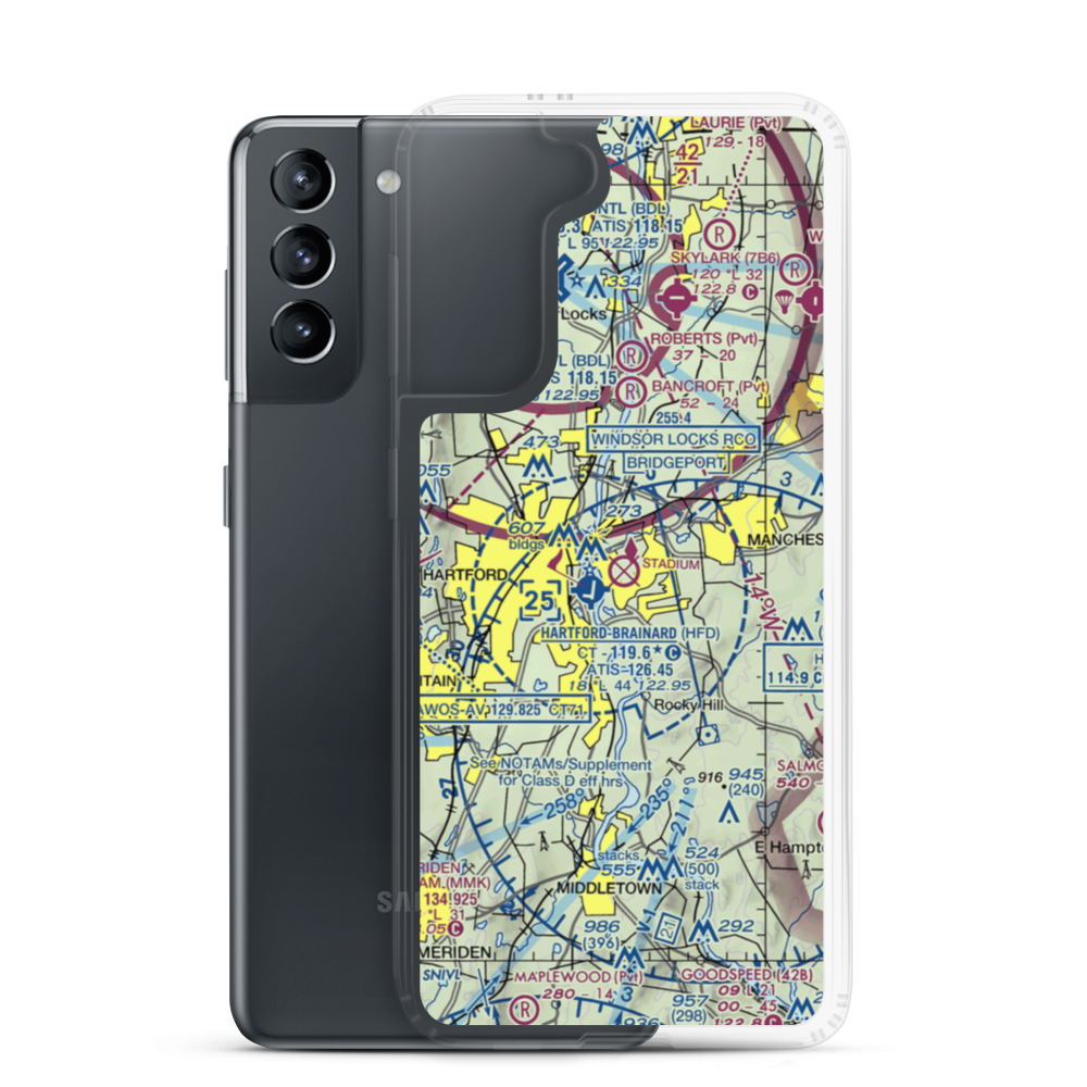 Rentschler Heliport (EHT) VFR Sectional Samsung Case Samsung Galaxy S21 model shown