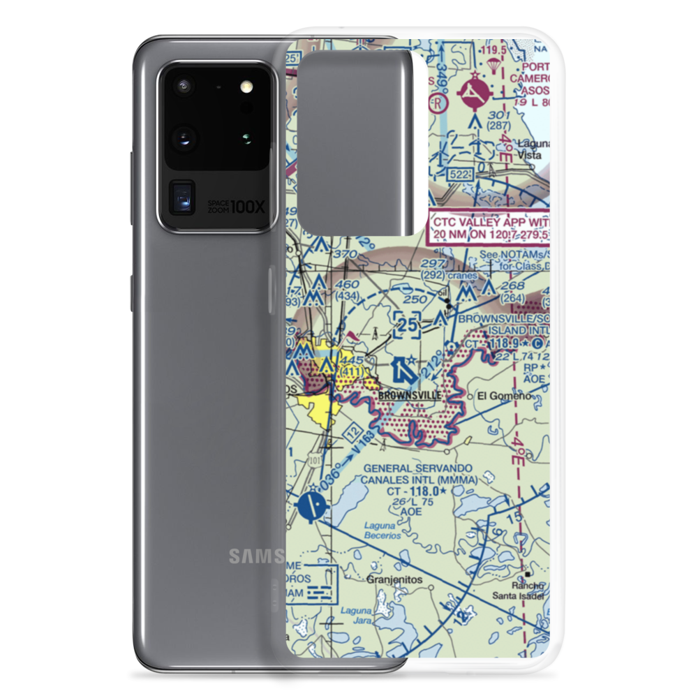 Resaca Airstrip (80TX) VFR Sectional Samsung Case Samsung Galaxy S20 Ultra model shown