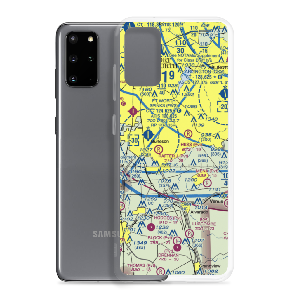 Retta Airport (8TS1) VFR Sectional Samsung Case Samsung Galaxy S20 Plus model shown