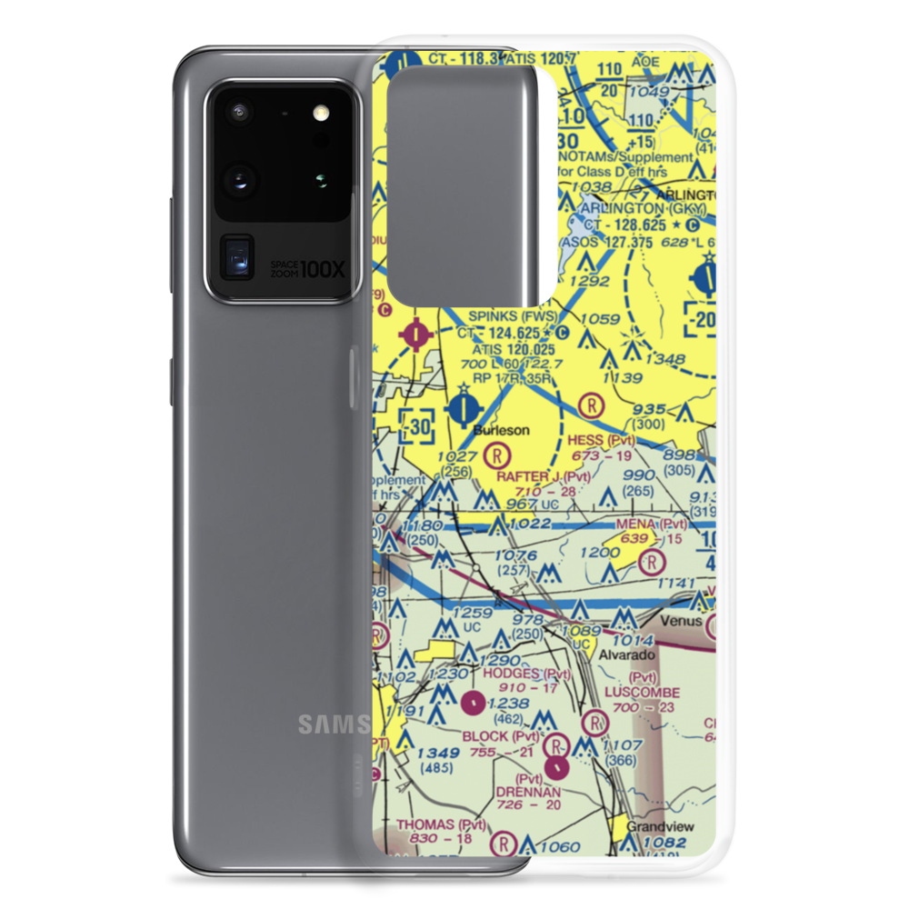 Retta Airport (8TS1) VFR Sectional Samsung Case Samsung Galaxy S20 Ultra model shown