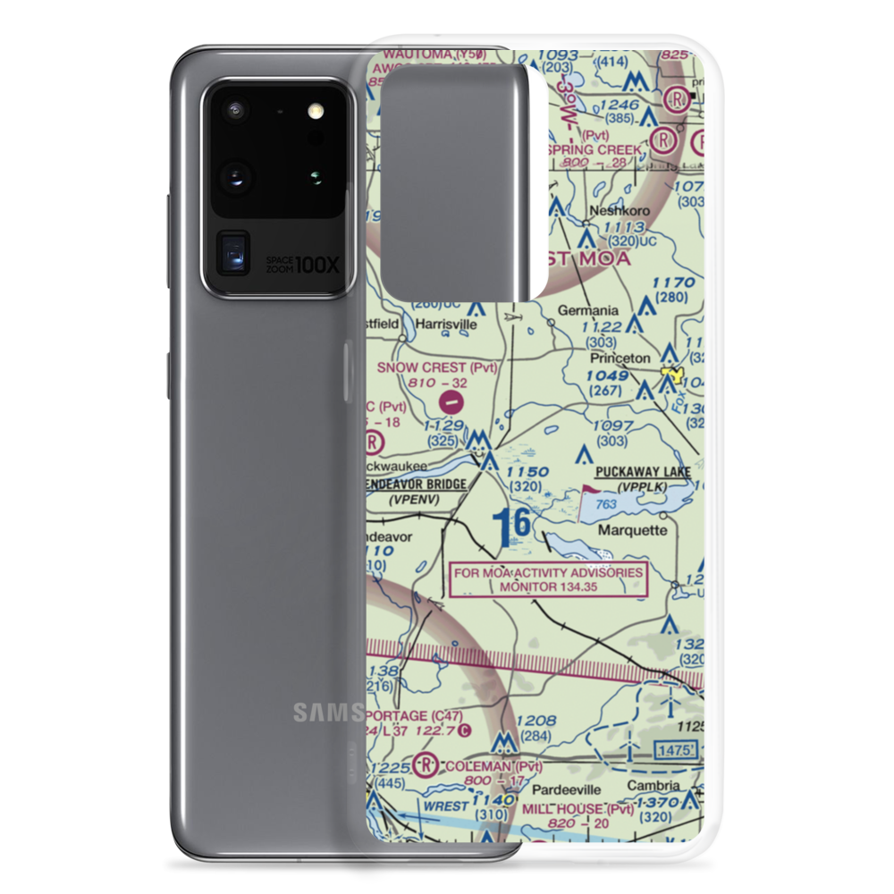 Rex Ranch Airport (6WI9) VFR Sectional Samsung Case Samsung Galaxy S20 Ultra model shown