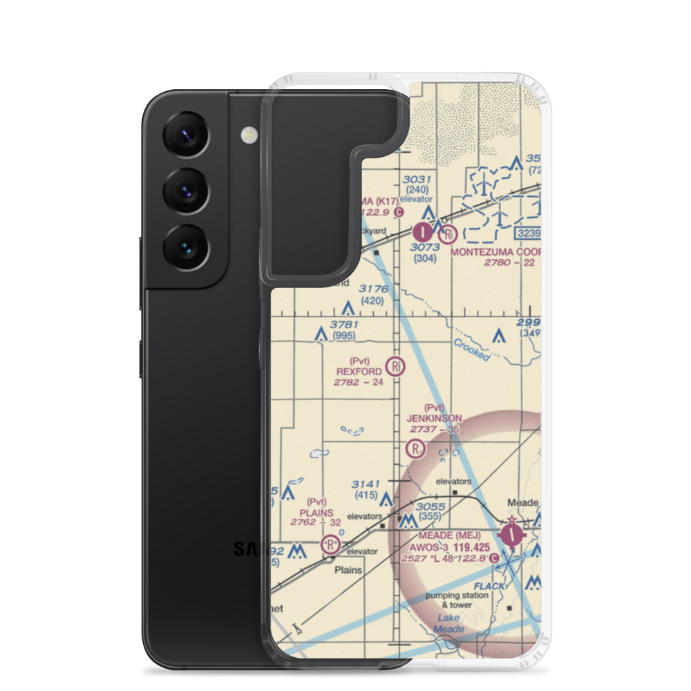 Rexford Airport (98KS) VFR Sectional Samsung Case Samsung Galaxy S22 model shown