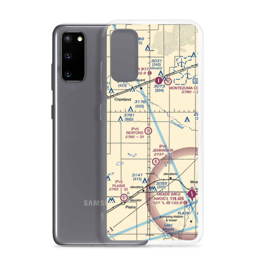 Rexford Airport (98KS) VFR Sectional Samsung Case Samsung Galaxy S20 model shown