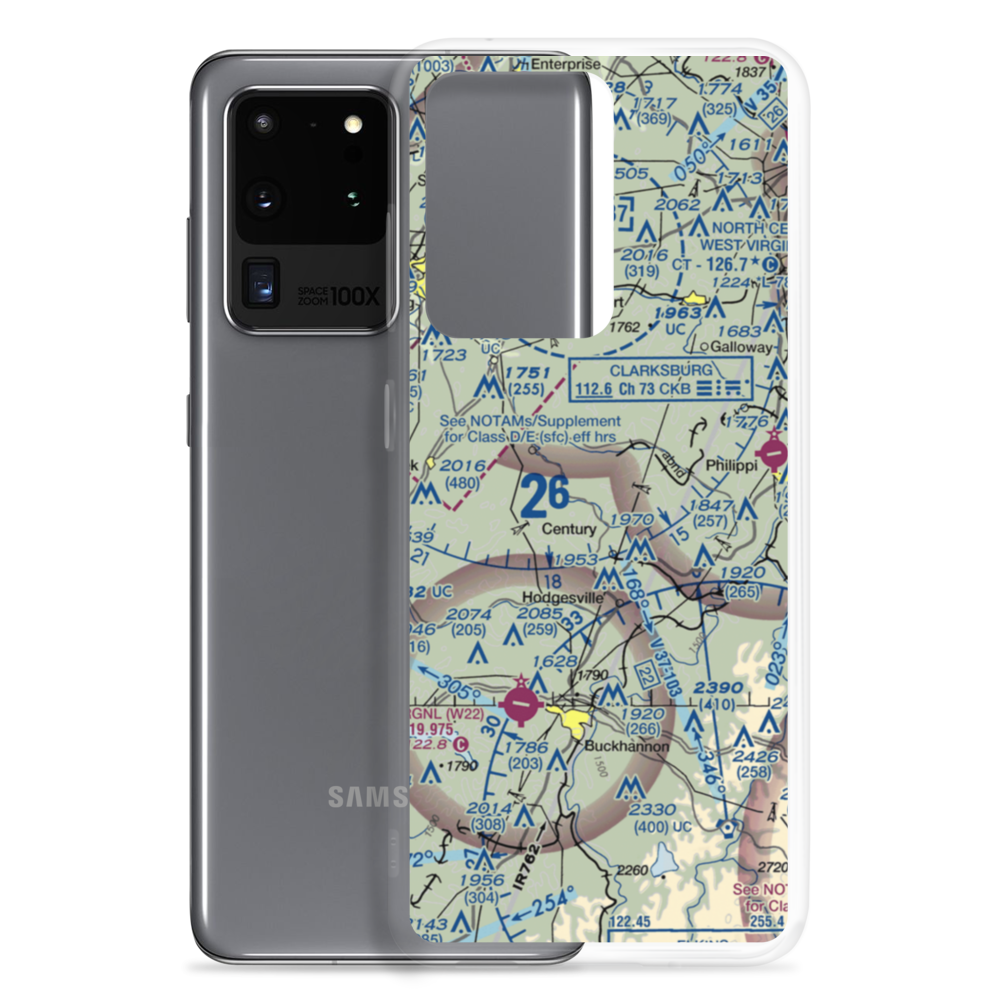 Rexroad Airport (WV47) VFR Sectional Samsung Case Samsung Galaxy S20 Ultra model shown