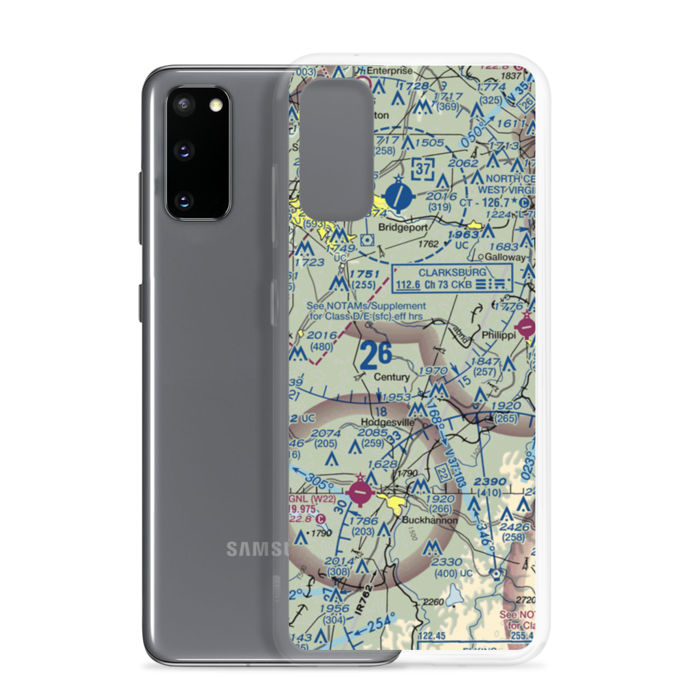 Rexroad Airport (WV47) VFR Sectional Samsung Case Samsung Galaxy S20 model shown