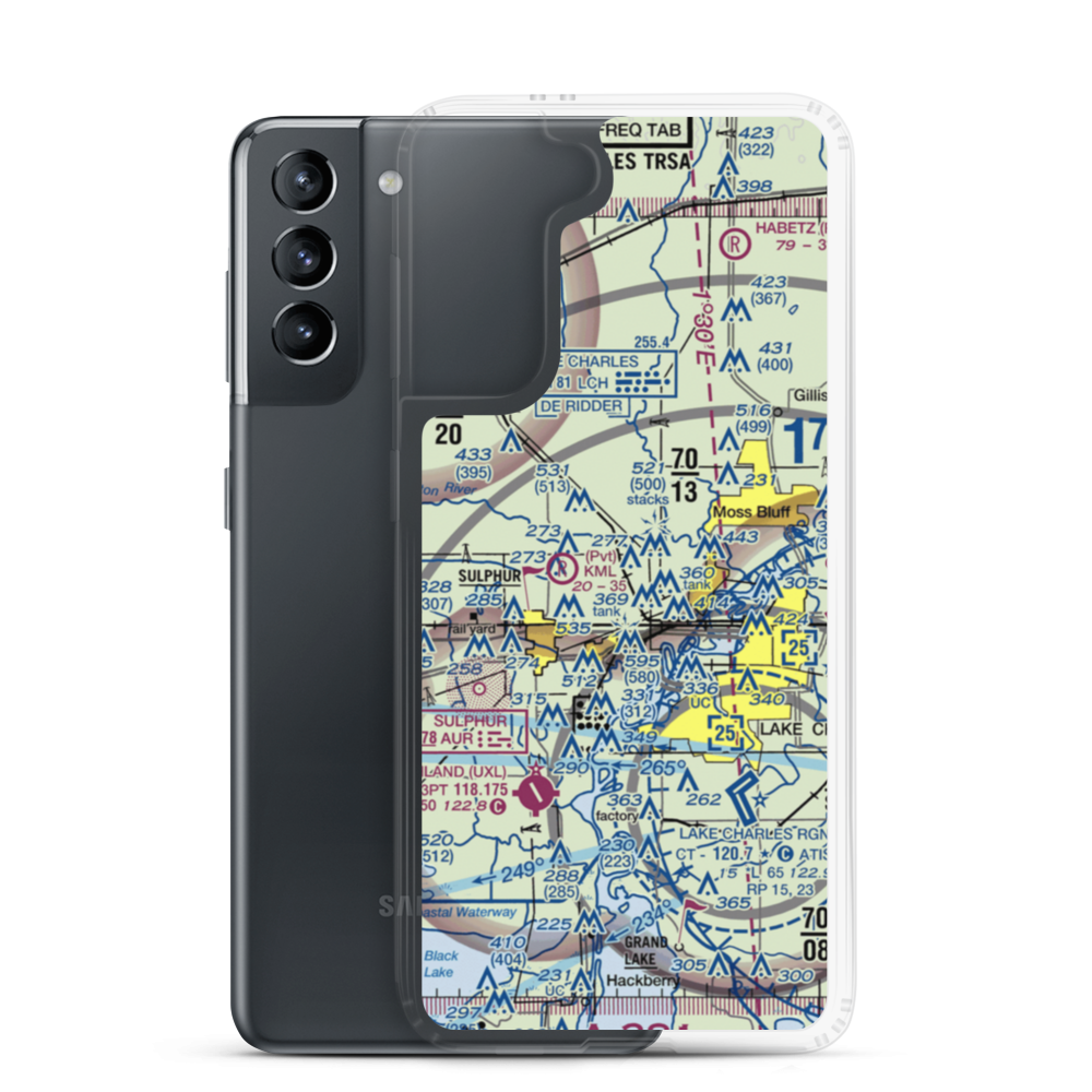 Reynolds Airport (LS10) VFR Sectional Samsung Case Samsung Galaxy S21 model shown