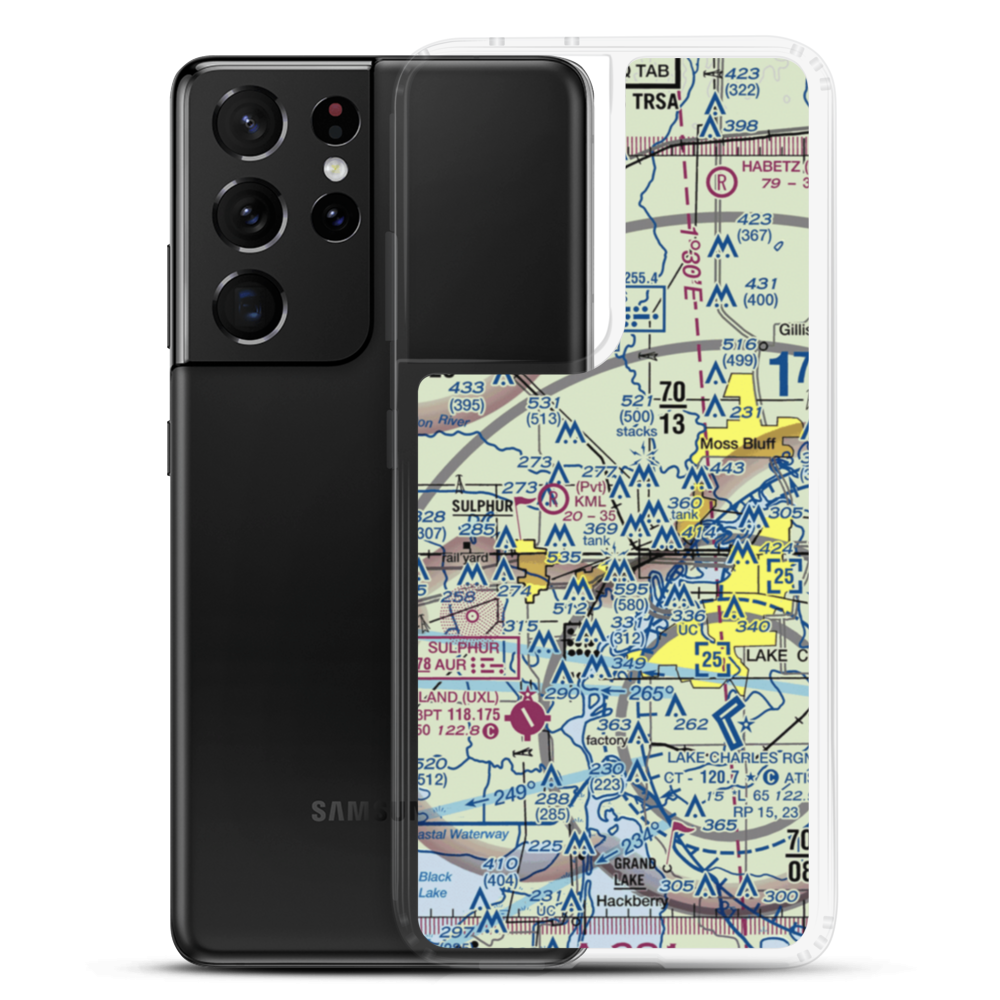 Reynolds Airport (LS10) VFR Sectional Samsung Case Samsung Galaxy S21 Ultra model shown