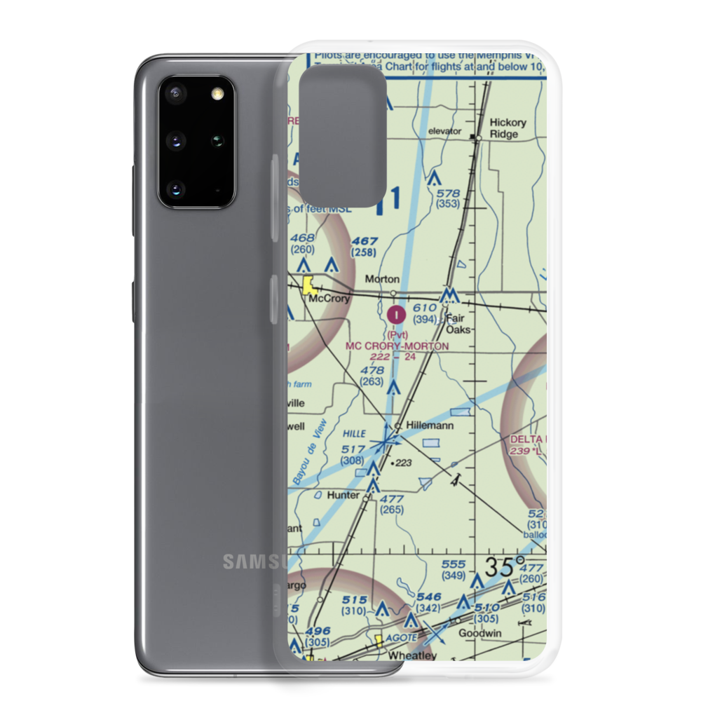 Reynolds Field (RYNDS) VFR Sectional Samsung Case Samsung Galaxy S20 Plus model shown