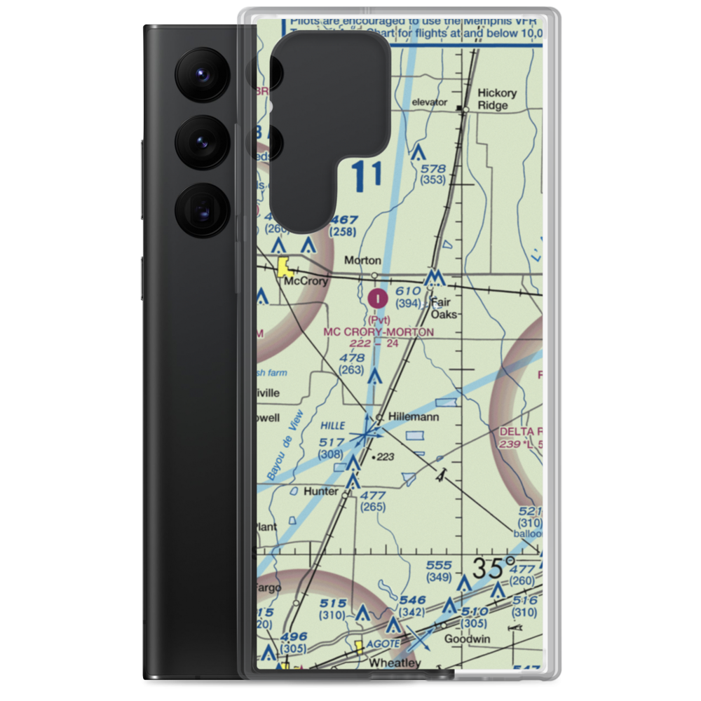 Reynolds Field (RYNDS) VFR Sectional Samsung Case Samsung Galaxy S22 Ultra model shown