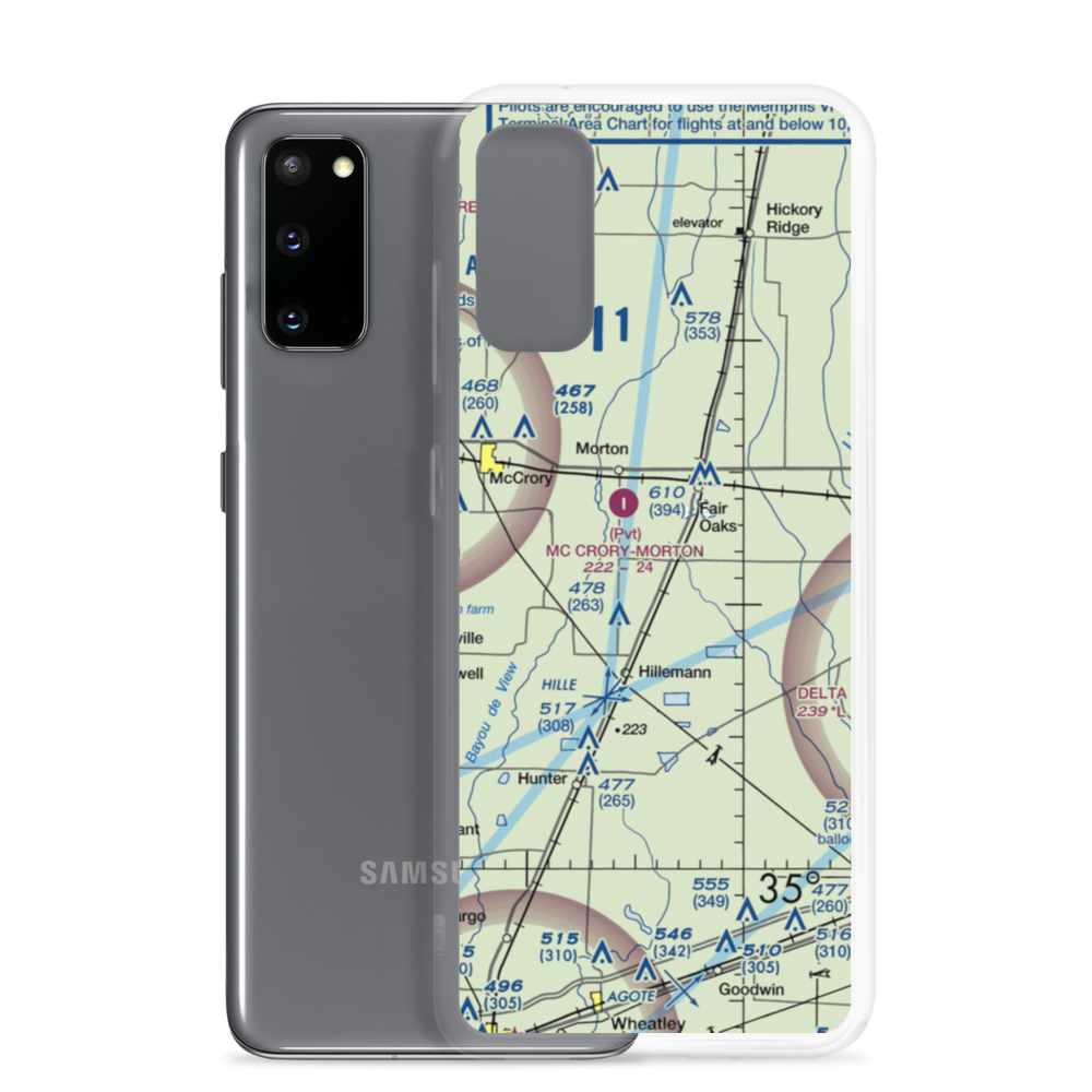 Reynolds Field (RYNDS) VFR Sectional Samsung Case Samsung Galaxy S20 model shown