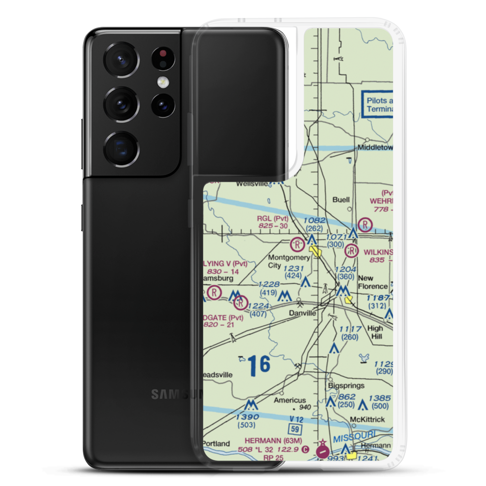 Rgl Field (17MO) VFR Sectional Samsung Case Samsung Galaxy S21 Ultra model shown