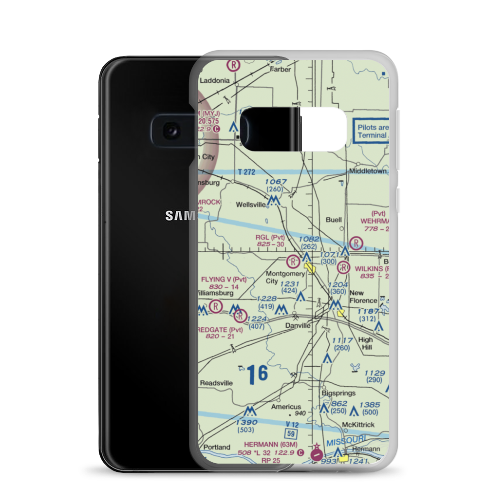 Rgl Field (17MO) VFR Sectional Samsung Case Samsung Galaxy S10e model shown