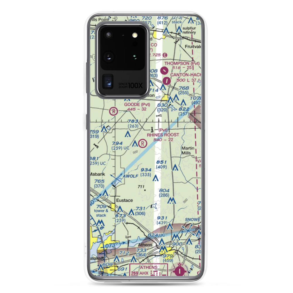 Rhines Roost Airport (91TA) VFR Sectional Samsung Case Samsung Galaxy S20 Ultra model shown