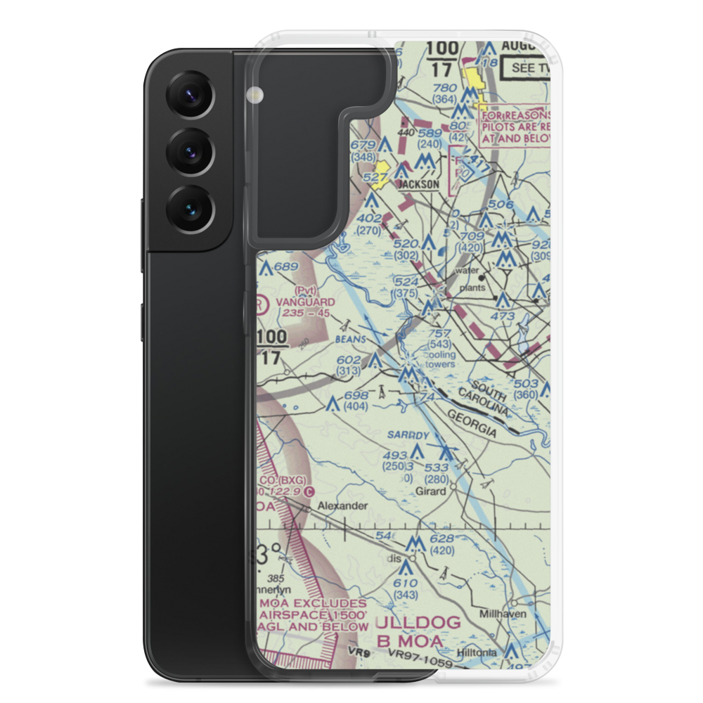 Rhodes Air Ranch Airport (3GA7) VFR Sectional Samsung Case Samsung Galaxy S22 Plus model shown