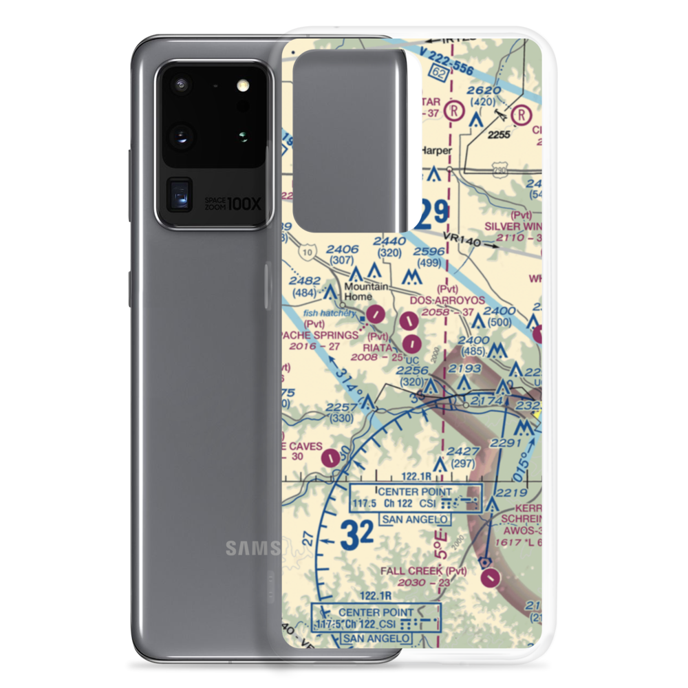 Riata Ranch Airport (TE33) VFR Sectional Samsung Case Samsung Galaxy S20 Ultra model shown