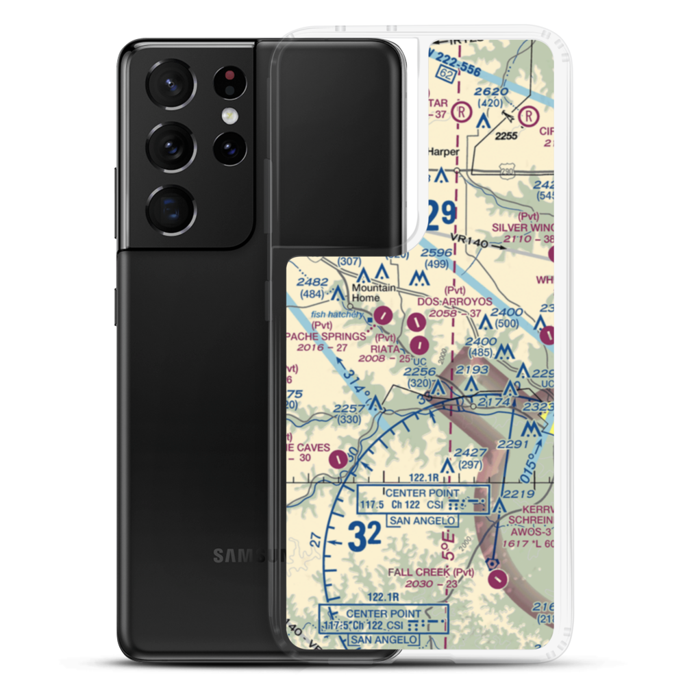 Riata Ranch Airport (TE33) VFR Sectional Samsung Case Samsung Galaxy S21 Ultra model shown