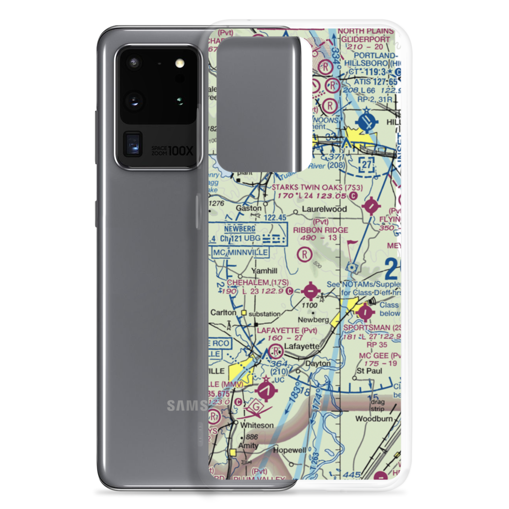 Ribbon Ridge Airport (73OR) VFR Sectional Samsung Case Samsung Galaxy S20 Ultra model shown