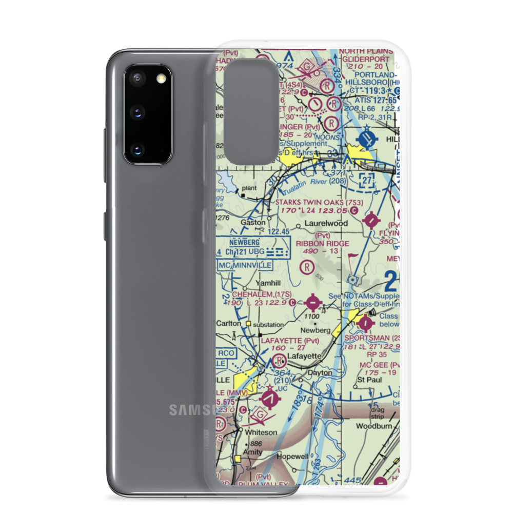 Ribbon Ridge Airport (73OR) VFR Sectional Samsung Case Samsung Galaxy S20 model shown