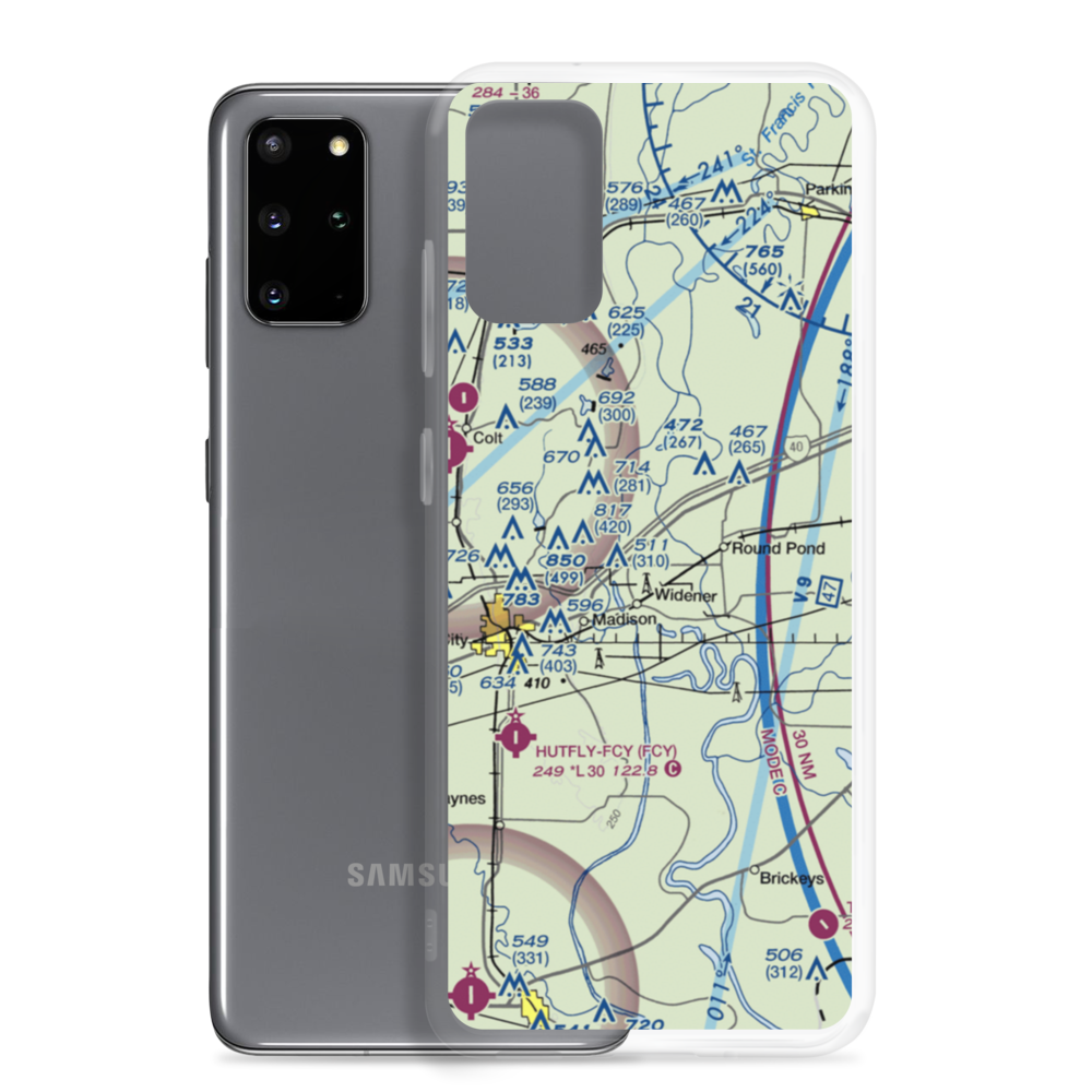 Rice-Bell Field Airport (14AR) VFR Sectional Samsung Case Samsung Galaxy S20 Plus model shown