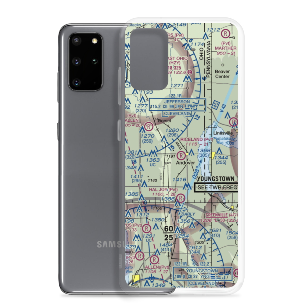 Riceland Aerodrome (3OH4) VFR Sectional Samsung Case Samsung Galaxy S20 Plus model shown